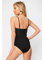 Trendyol Black Strapless Recovery Regular Swimsuit