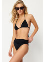 Trendyol Black Knotted Hipster Bikini Bottom