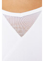 Trendyol White Backing/Shaping Tulle Detail Halter Neck Knitted Sports Bra