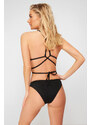 Trendyol Black Regular Bikini Bottom with Accessories