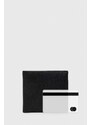 Kožená peněženka Polo Ralph Lauren černá barva