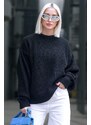 Madmext Black Basic Knitwear Sweater