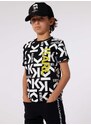 Dětské bavlněné tričko Karl Lagerfeld černá barva