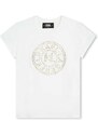 Dětské bavlněné tričko Karl Lagerfeld bílá barva