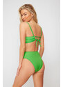 Trendyol Green Knot High Waist Brazilian Bikini Bottom