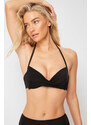 Trendyol Black Bralette Push Up Bikini Top