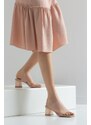 LuviShoes Women's Skinny Heels, Transparent Slippers 123