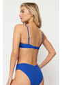 Trendyol Saxe Blue Balconette Bikini Top