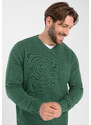 Volcano Man's Sweater S-STIG M03162-W24 Green Melange