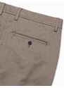 Ombre Men's classic cut chino pants with soft texture - ash