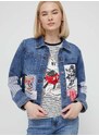 Džínová bunda Desigual x Disney WALTER dámská, přechodná, 24SWED40