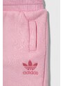 Kojenecká sada adidas Originals růžová barva