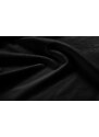 Černá sametová dvoulůžková postel MICADONI Bellis 200 x 200 cm
