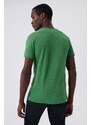 Lee Cooper Men's Twingos 6 Pique O Neck T-Shirt Green