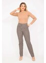 Şans Women's Plus Size Mink Jeans with Front Pockets