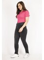 Şans Women's Smoky Plus Size Lycra 5 Pocket Jeans