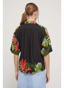 Košile Desigual DUBAI dámská, relaxed, s klasickým límcem, 24SWCW39