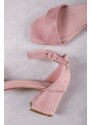 Refresh Světle růžové sandály na hrubém podpatku 171830