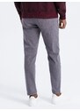 Ombre Clothing Pánské džínové kalhoty bez oděru SLIM FIT - grafitové V5 OM-PADP-0148