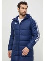 Bunda adidas Performance TIRO pánská, tmavomodrá barva, zimní, IR9502