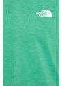 Sportovní tričko The North Face Foundation zelená barva, NF0A87FQPPO1