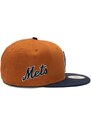 Kšiltovka New Era 59FIFTY MLB Boucle New York Mets Caramel Brown / Navy / Stone