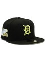 Kšiltovka New Era 59FIFTY MLB Style Activist Detroit Tigers Cooperstown Black / Cyber Green