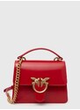 Kožená kabelka Pinko červená barva, 100071.A1EN