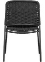 Hoorns Set dvou černých hliníkových zahradních židlí Tiga