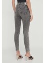 Džíny Calvin Klein Jeans dámské, šedá barva