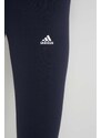 Legíny adidas H07781 dámské, tmavomodrá barva, s potiskem, H07781