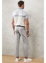 ALTINYILDIZ CLASSICS Men's Gray 360-Degree Flexibility in All Directions, Comfortable Slim Fit Slim-fit Pants.