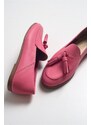 LuviShoes F04 Pink Skin Genuine Leather Shoes