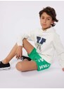 Dětské kraťasy Karl Lagerfeld tyrkysová barva, nastavitelný pas