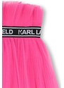 Dětská sukně Karl Lagerfeld růžová barva, mini, áčková