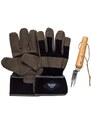 Zahradnický set Gentlemen's Hardware Leather Gloves & Root Lifter 2-pack