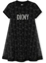 Dívčí šaty Dkny černá barva, mini