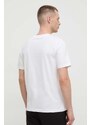 Bavlněné tričko Puma bílá barva, s potiskem, 625416