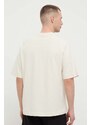 Bavlněné tričko Puma béžová barva, s aplikací, 624272