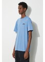 Tričko The North Face M S/S Simple Dome Tee s potiskem, NF0A87NGPOD1