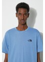 Tričko The North Face M S/S Simple Dome Tee s potiskem, NF0A87NGPOD1