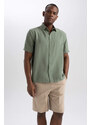 DEFACTO Regular Fit Poplin Short Sleeve Shirt