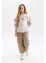 DEFACTO Girl Cargo Fit Thick Sweatpant