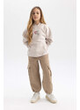 DEFACTO Girl Cargo Fit Thick Sweatpant