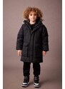 DEFACTO Boy Hooded Plush Lining Jacket