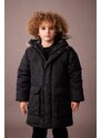 DEFACTO Boy Hooded Plush Lining Jacket