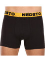 7PACK pánské boxerky Nedeto černé (7NB002b)