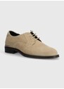 Semišové polobotky Tommy Hilfiger CORE RWB HILFIGER SUEDE SHOE pánské, tmavomodrá barva, FM0FM04868