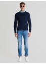 Big Star Man's Sweater 161037 Blue Wool-403