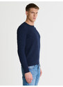 Big Star Man's Sweater 161037 Blue Wool-403